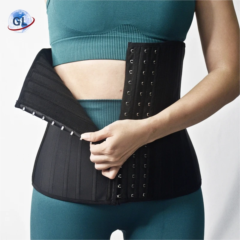 Latex Shaping Belt Lengthened Buckle Rubber Waist Seal  3-Breasted High-Quality Body Shaping Clothes