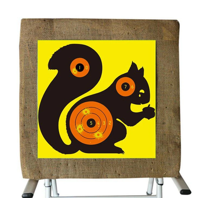 

10PC 8 inchSplatter Reactive Targets Paper Target Squirrel Patches for Gun Pistol Rifle BB Gun Airsoft, Pellet Gun Air Rifle