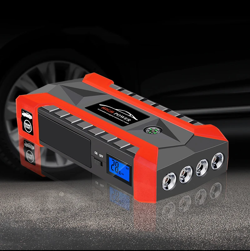 Super Power Car Jump Starter Power Bank 600A Car Battery Booster Portable Charger for PSP Car Mobile Phone Tablet 28000mAh