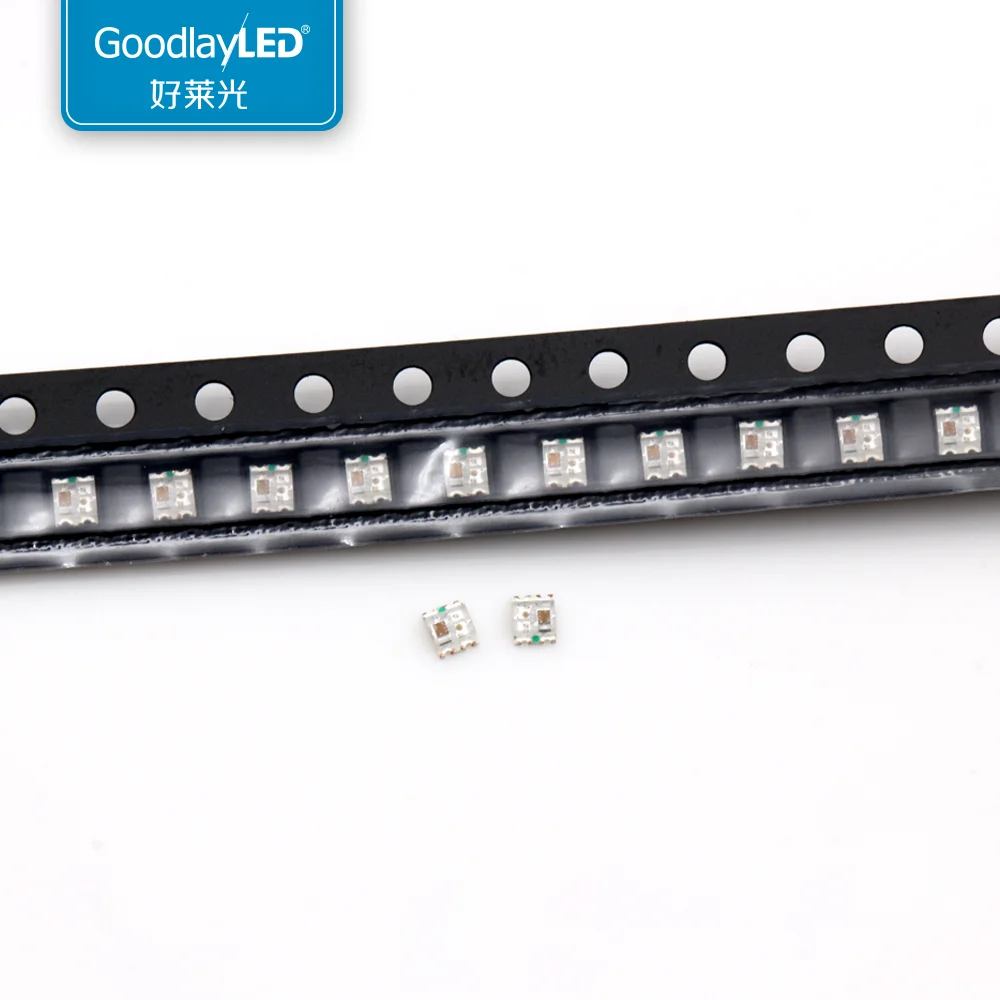 1000pcs 0807 Symphony WS2812 SMD LED Lamp beads RGB Built-in IC Programmable control 0807 Colorful Fast Slow flashing