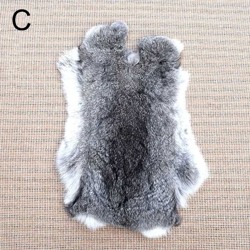 3 Colours Nature Rabbit Fur DIY Apparel Sewing Fabric Fluffy Rabbit Leather Fur Home Decoration Clothing Accessories Raw