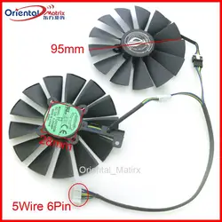 T129215SM 12V 0.25AMP 95mm GPU Fan For ASUS GEFORCE GTX1080Ti ROG POSEIDON PLATINUM Graphics Card Cooler Cooling Fan