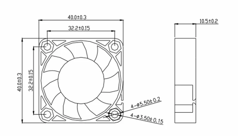 4010 Fan 40MM 4CM 40x40x10mm Fan For South And North Bridge Chip Graphics Card Cooling Fan DC5V 12V 24V 2pin