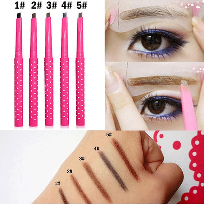 5 Color Eyebrow Extension Pencil Waterproof Long Lasting Makeup Eye Brow Tint Enhancer Tattoo Pen Beauty Cosmetics for Women