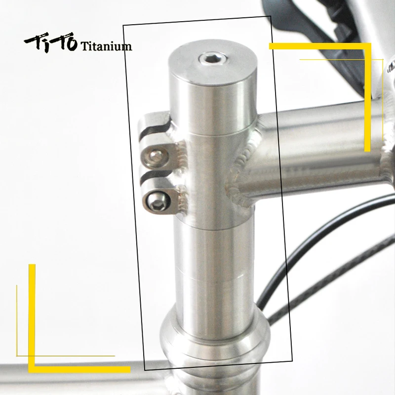 TiTo Titanium Alloy Bicycle Washer Frame Head Tube Front Fork Handlebar Height Raising Spacer5/10/15/20/25/30mm bike Accessories