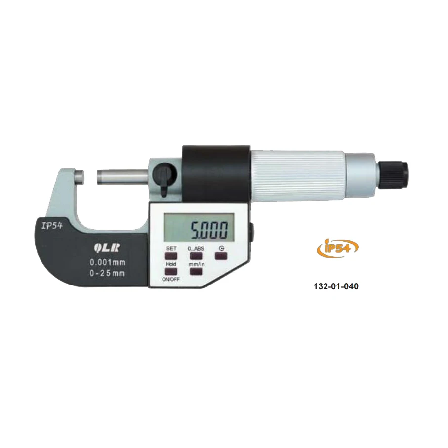 

Electronic Outside Micrometers，resolution 0.001mm 0.00005″, range 0-25/50/75/100/125/150/175/200mm/1"/2"/3"4"/5"/6"/7"/8"