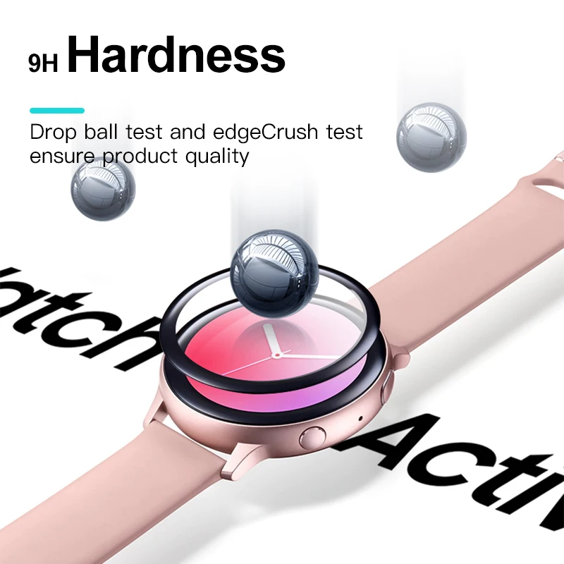 Tempered Glass Screen Protector For Samsung Galaxy Watch Active 2 40mm 44mm Protective Film 20D Protection Screen Protector Film