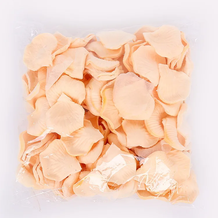 2500Pcs/Bag Artificial False Rose Petals Wedding Accessories Romantic Night Event Decoration Simulation Flower Petals 5*5cm