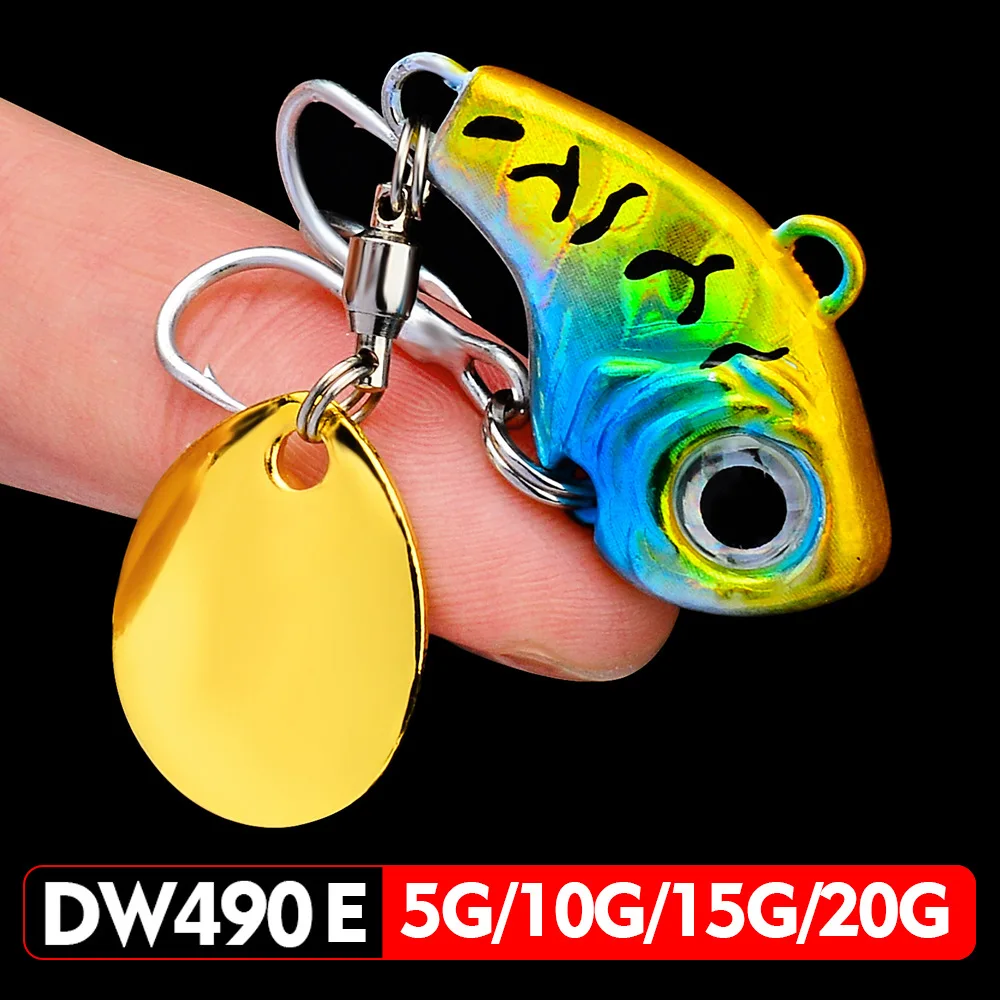 VIB Metal Señuelo Giratorio Crankbait vibrador 5-20g lubina - imagen 3