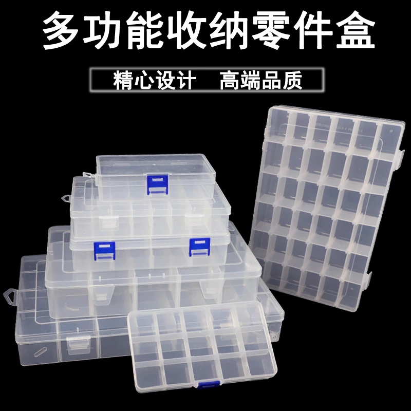 New 10 Slots Cells Colorful Portable Jewelry Tool Storage Box Container Ring Electronic Parts Screw Beads Organizer Plastic Case