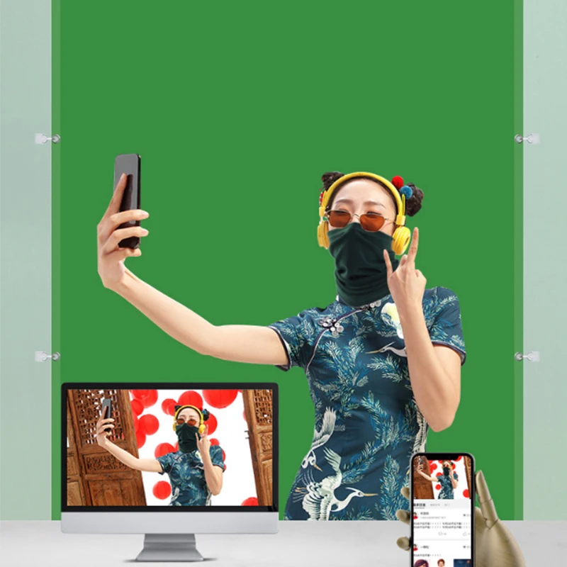 Fundo de tela verde fotografia backdrops chromakey photo studio pano de fundo personalizado foto estúdio adereços