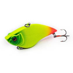 POETRYYI 1PCS Hard VIB Fishing Lure 7cm 16g Plastic Artificial Bait Treble Hooks Peche Bass Pike Trolling Pesca Fishing Tackle