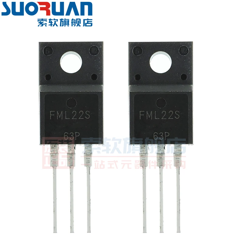 Frete grátis 10 peças-200v 10a to220f fm-22s