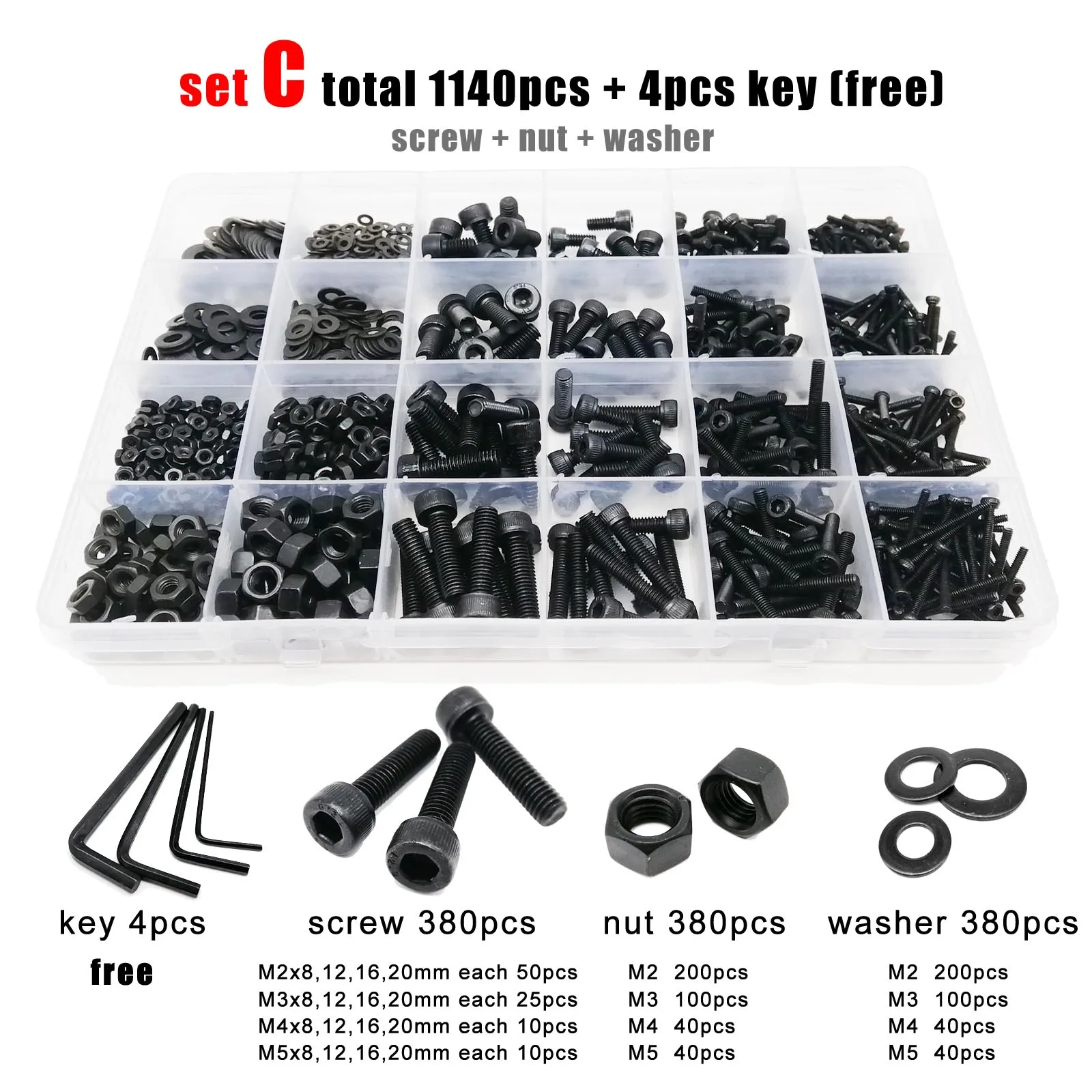 set C 1140pcs