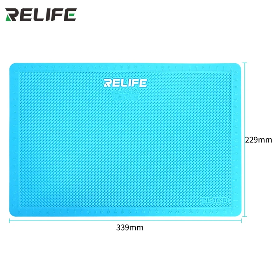 Il cuscinetto antisdrucciolevole del Silicone ecologico di RL-004D di rilife può essere lavato ripetutamente per la stuoia del lavoro del Film del telefono cellulare di riparazione