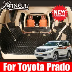 LHD Car trunk mat for Toyota Land Cruiser Prado 150 7 seats 2017-2018 2019 2020 2021 carstyling tray carpet cargo liner