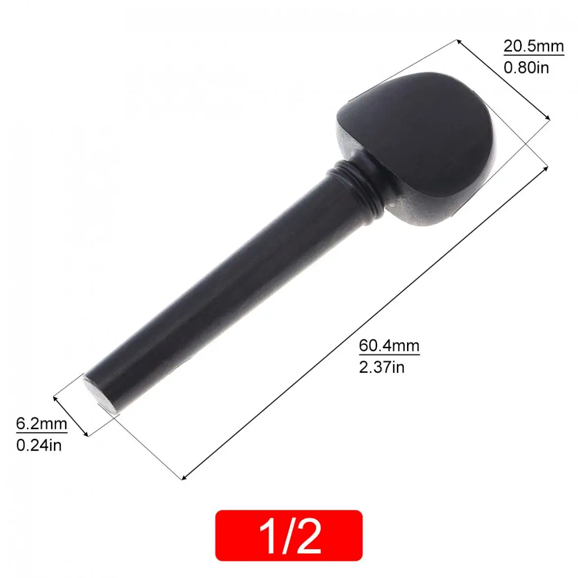 1 piece Slade Ebony Violin Tuning Pegs Regular Type 1/8 & 1/4 & 1/2 &3/4 & 4/4 Size for Violin Accessories