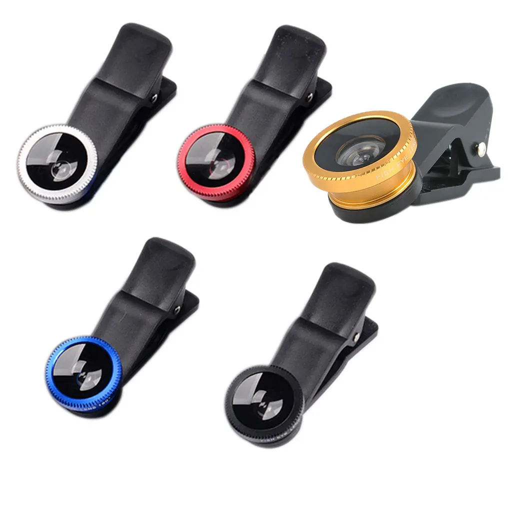 Universal Phone Camera Lens Professional Wide Angle Macro Fisheye Lenses Photoshooting Tool Cellphone Accessories