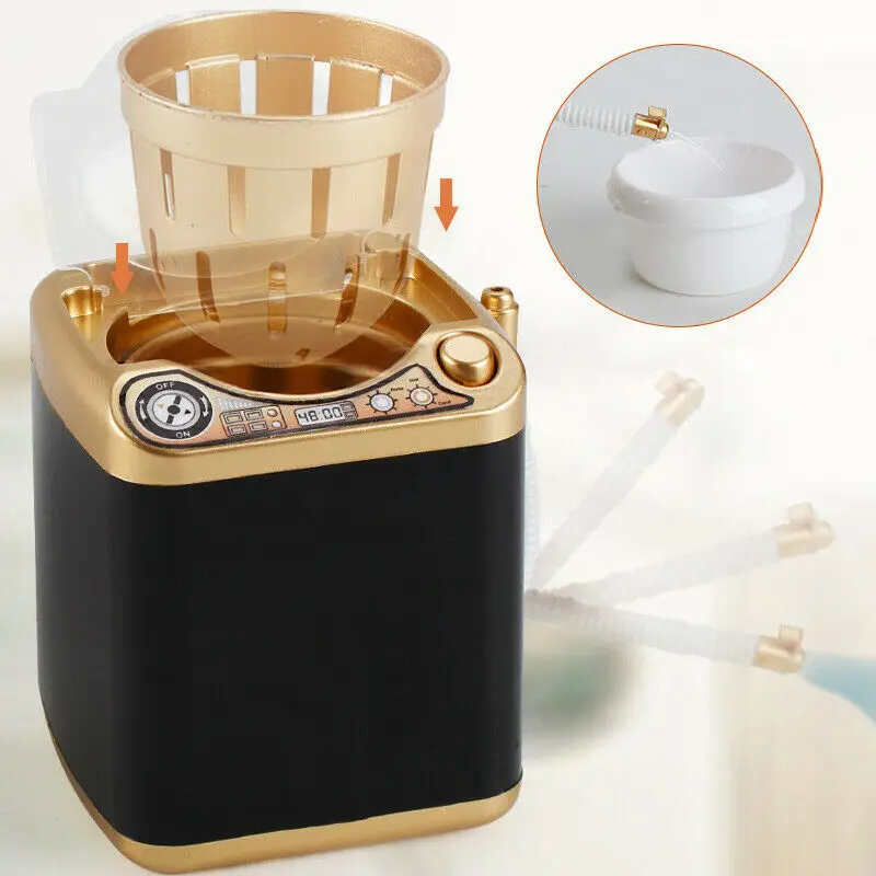 Mini Electric Washing Machine Toys Makeup Brush Cleaner Device Automatic Beauty Sponge Brushes Washer Tool