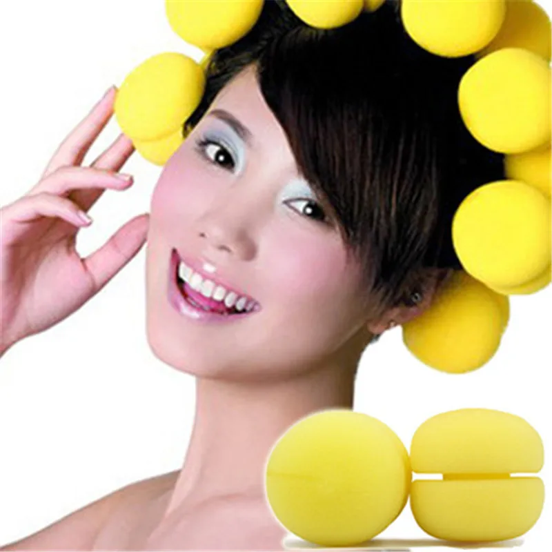 

3bags/lot Hair Curler Sponge Mushroom Balls Rollers Magic Curler Hair Rollers Hair Care Soft DIY Hair Styling Tools