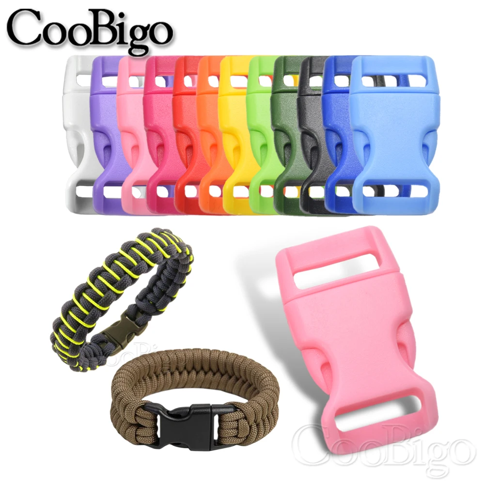 Paracord Bracelet Buckle Side Release Fasteners for Jewelry Making Outdoor Sport Wristband DIY Craft Accessories Curved 15mm