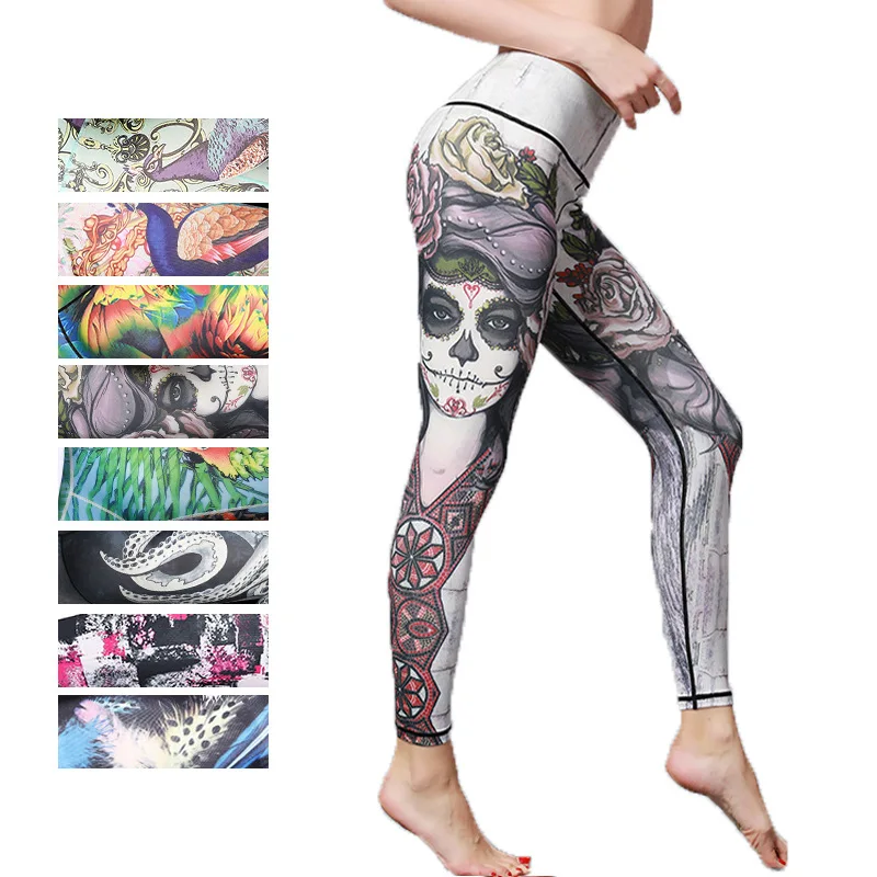 

Seamless High Waist Yoga Pants for Women, Push Up Leggings, Fitness, Gym, Sport, Running, Workout Trousers, New Printing, 2024