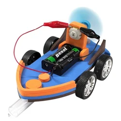 DIY  Aerodynamic Speedboat Science Kit Boat Car STEM Technology Experiment Kids Electronic Physics Toys for School Children