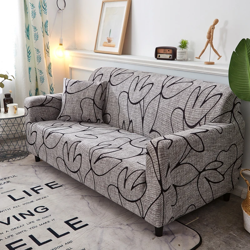 Stretch Sofa Cover Slipcovers Elastic All-inclusive Couch Case for Different Shape Sofa Loveseat Chair L-Style Sofa Case