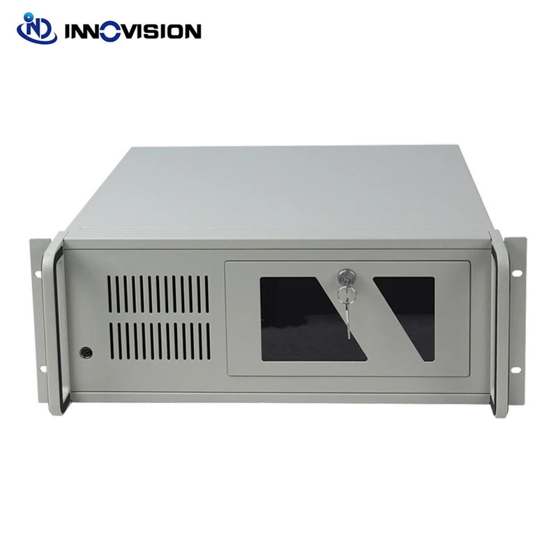 Classic 4U 450MM Depth 19inch Rackmount Industrial Computer Chassis 1.2MM Thick SGCC Server Case Optional 7 Slot and 14 Slots