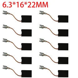 10PCS Angle Grinder Carbon Brush BOSCH180 Cutting Machine Electric hammer Electric Drill Parts Replacement 6.3*16*22mm