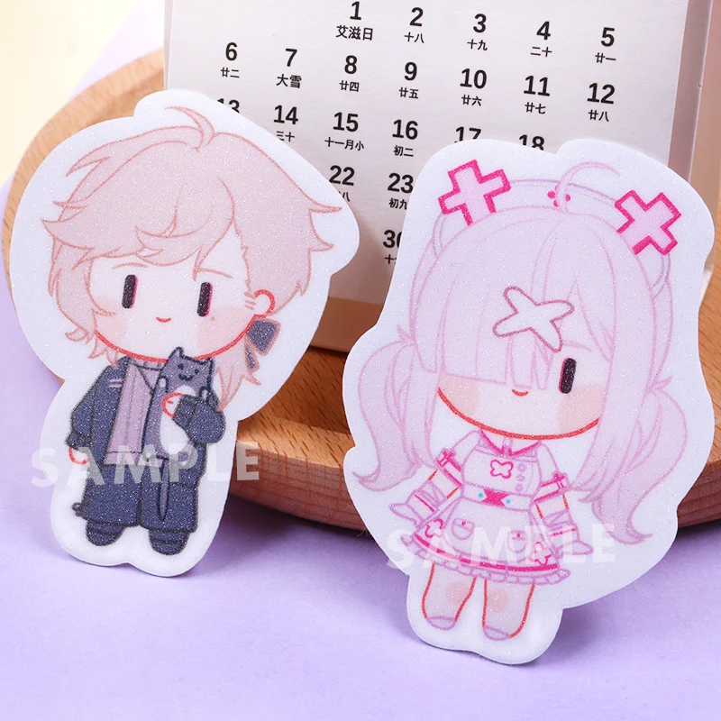 Nijisanji قوس قزح المجتمع Vtuber Youtuber الرسوم المتحركة مقاوم للماء فلاش غرفة الهاتف ملصق Kanae Kenmochi Toya Kuzuha المشجعين الهدايا