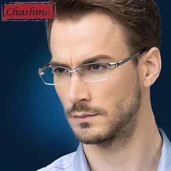 Chashma 16 g Pure Titanium Prescription Glasses Frame Men Top Quality Eyewear Light Weight Optical Brand Designer