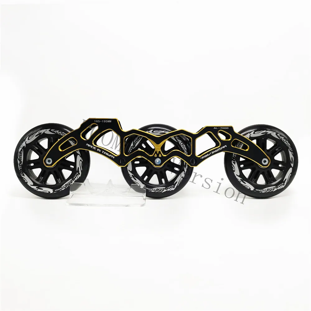 3X125mm / 4X110mm Multiple Functional Inline Speed Skates Base with 110mm 125mm Marathon Road Street Skating Frame F1 MATTER MPC