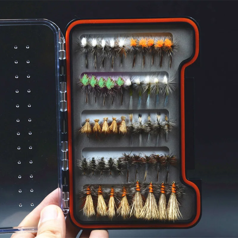 CONTEMPLATOR 28/32/48pcs assorted dry fly fishing lures 3combo common-uesd fly flies striking trout steelhead grayling