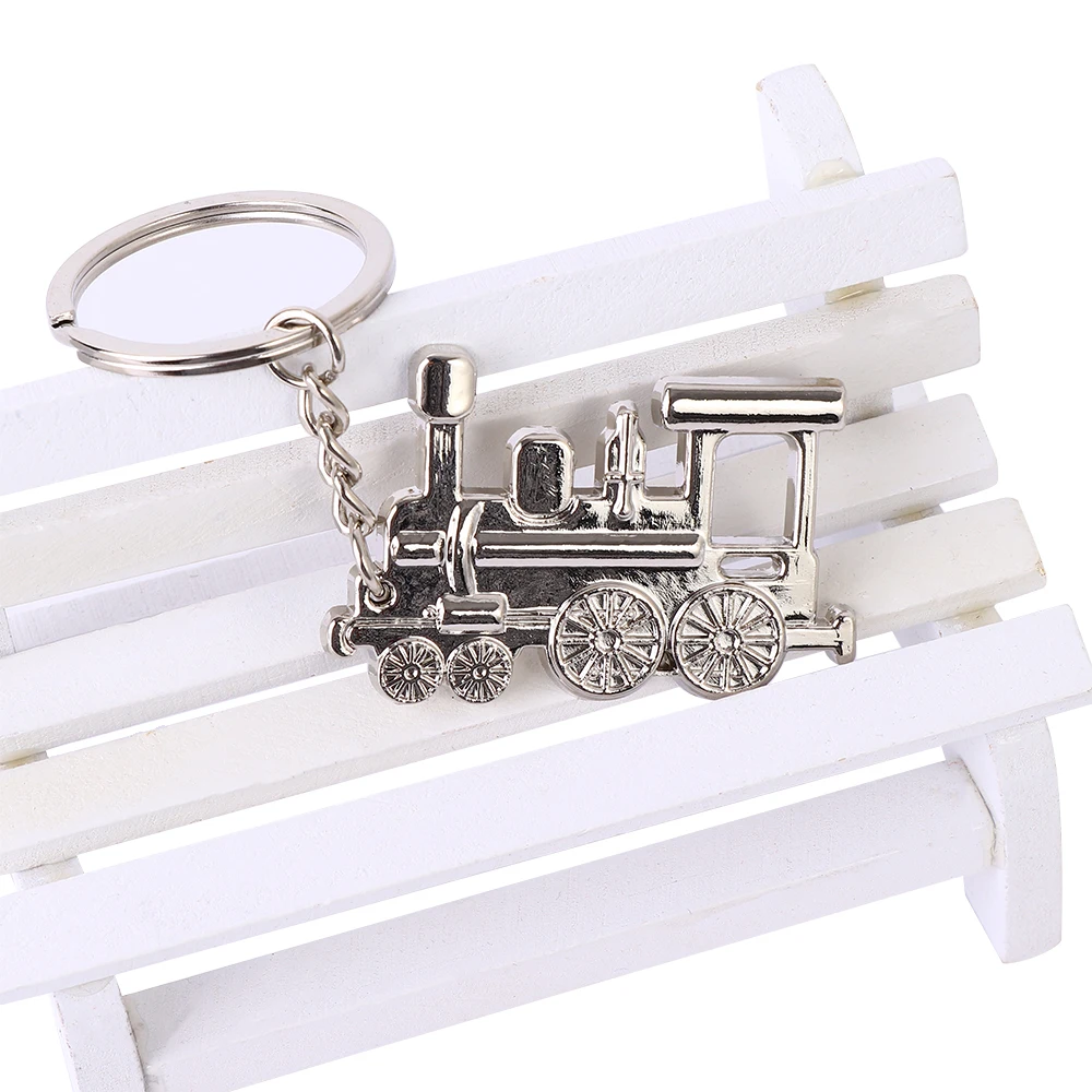 Train Model Keychain Men Women Key Chain Party Gift Jewelry Small Car Bag Charm Accessories Key Ring