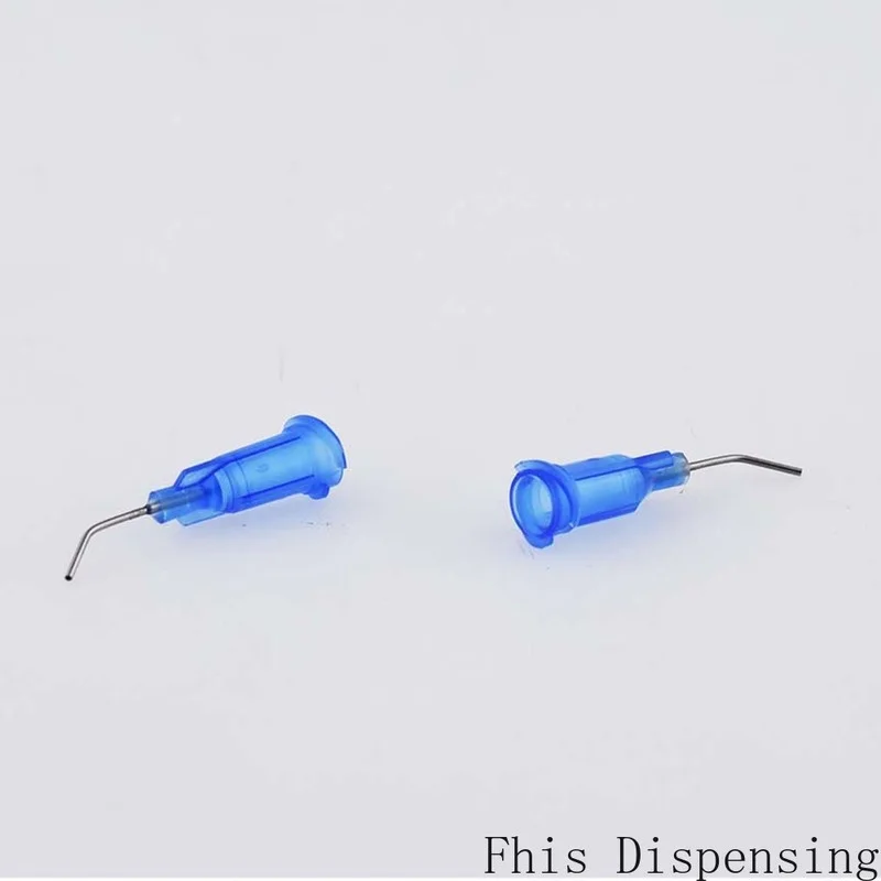 สแตนเลส Distribution Blunt Tip 22G 45องศาข้อศอก Dispensing เข็ม Pack Of 20