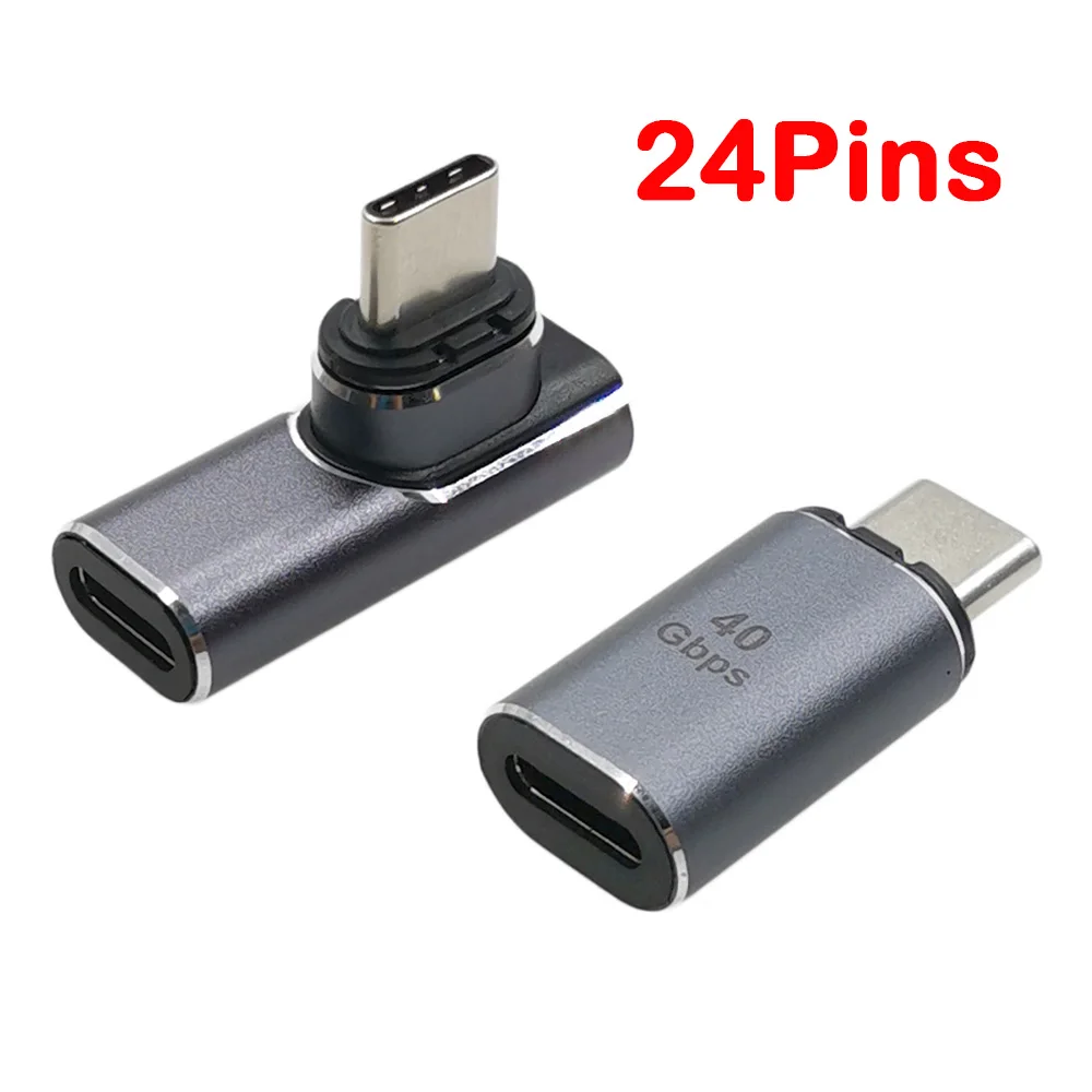 

Magnetic USB C Adapter 24pins Type C Connector 24P USB PD Quick Charge 40Gbp/s Data For More Type-C Device