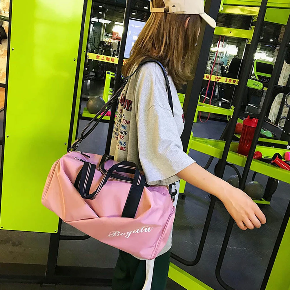 Sport Gym Bag Fitness Yoga Waterproof Travel Shoes Handbag Women's Shoulder Bags Sports Dry And Wet Separation Suitcase XA324Y