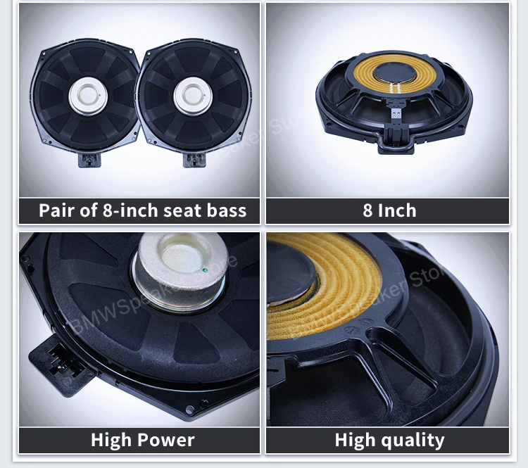 8 Inch Subwoofer Speaker For BMW F20 F22 F23 F25 F10 F11 F30 F11 3GT F47 F45 F46 F39 X1 X3 Series Woofer Bass Loudspeaker Stereo