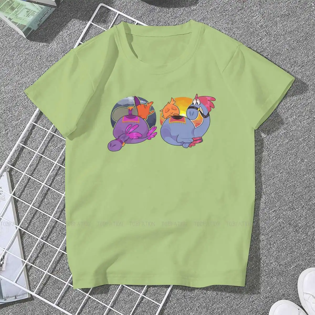 Day Night Woy O Collar TShirt Wander Over Yonder Comic Adventure Animation Fabric Classic T Shirt Girl Tops Individuality Hot