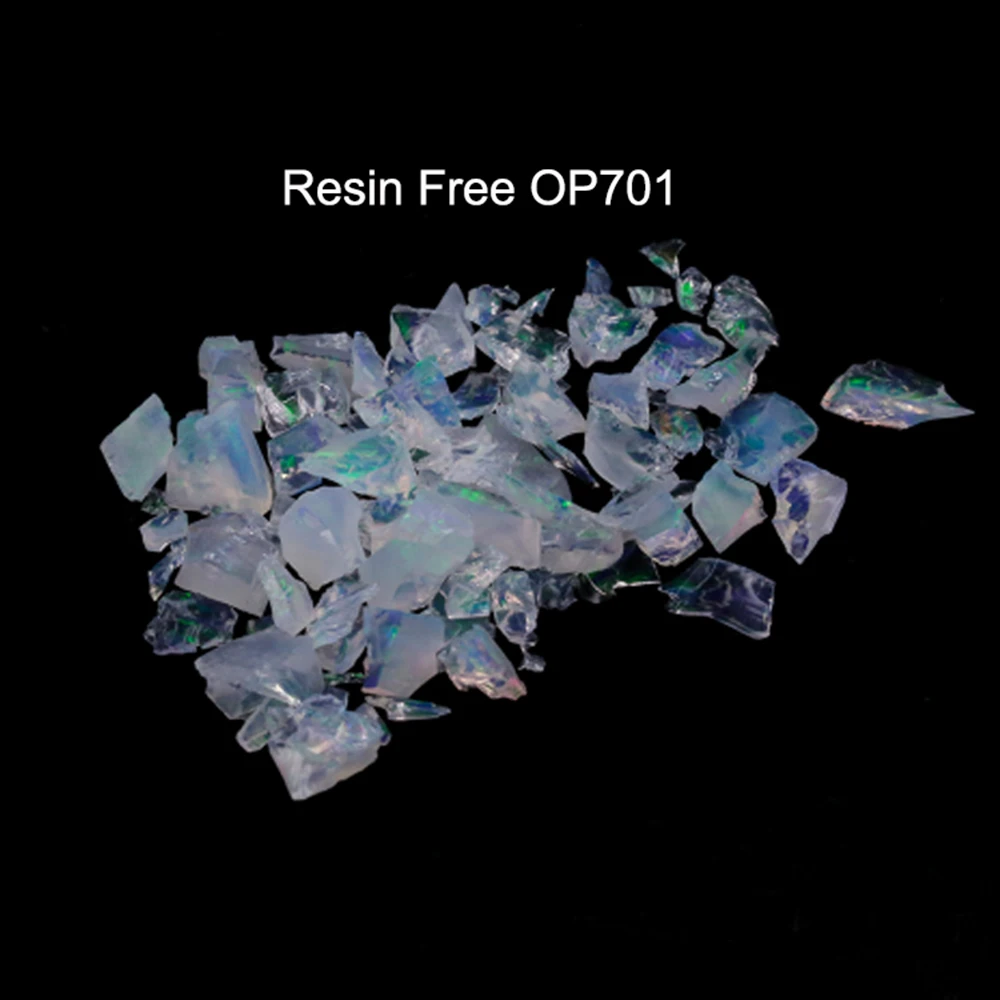 

20 Grams Resin Free Glass Compatible Galaxy Crushed Opal Bear 900 Celsius Degree High Temperature Synthetic Opal Chips