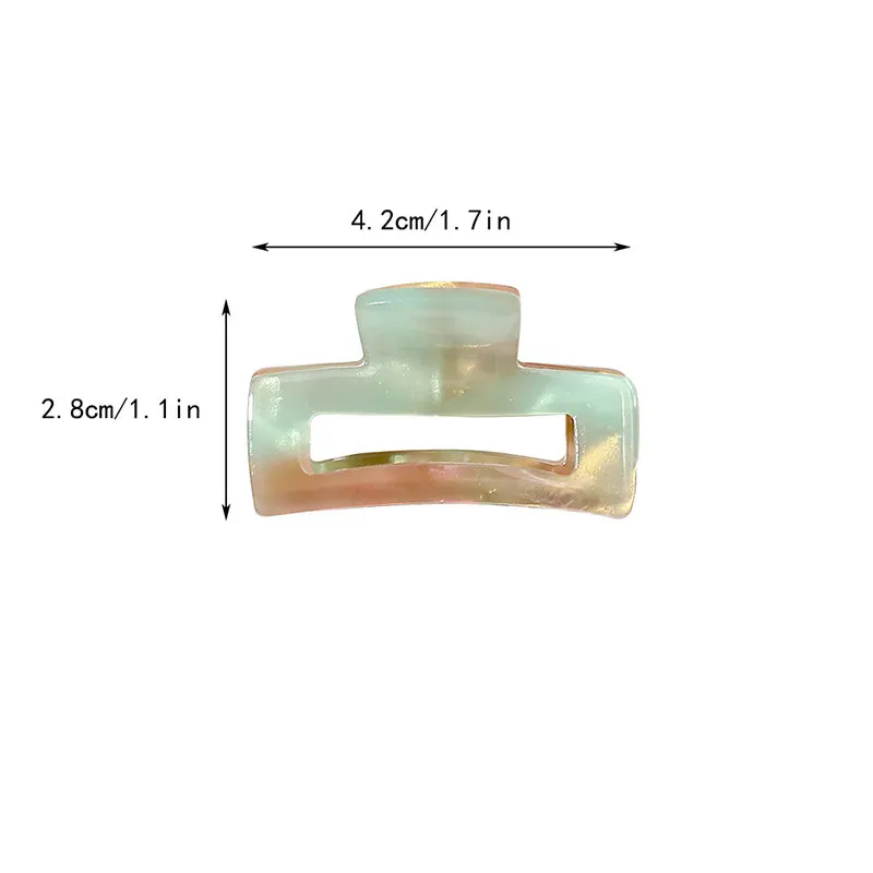 빈티지 헤어 클립 여성용, 우아하고 다채로운 색상의 작은 아세테이트 크랩 헤어 바레트 헤어클립 헤어 액세서리