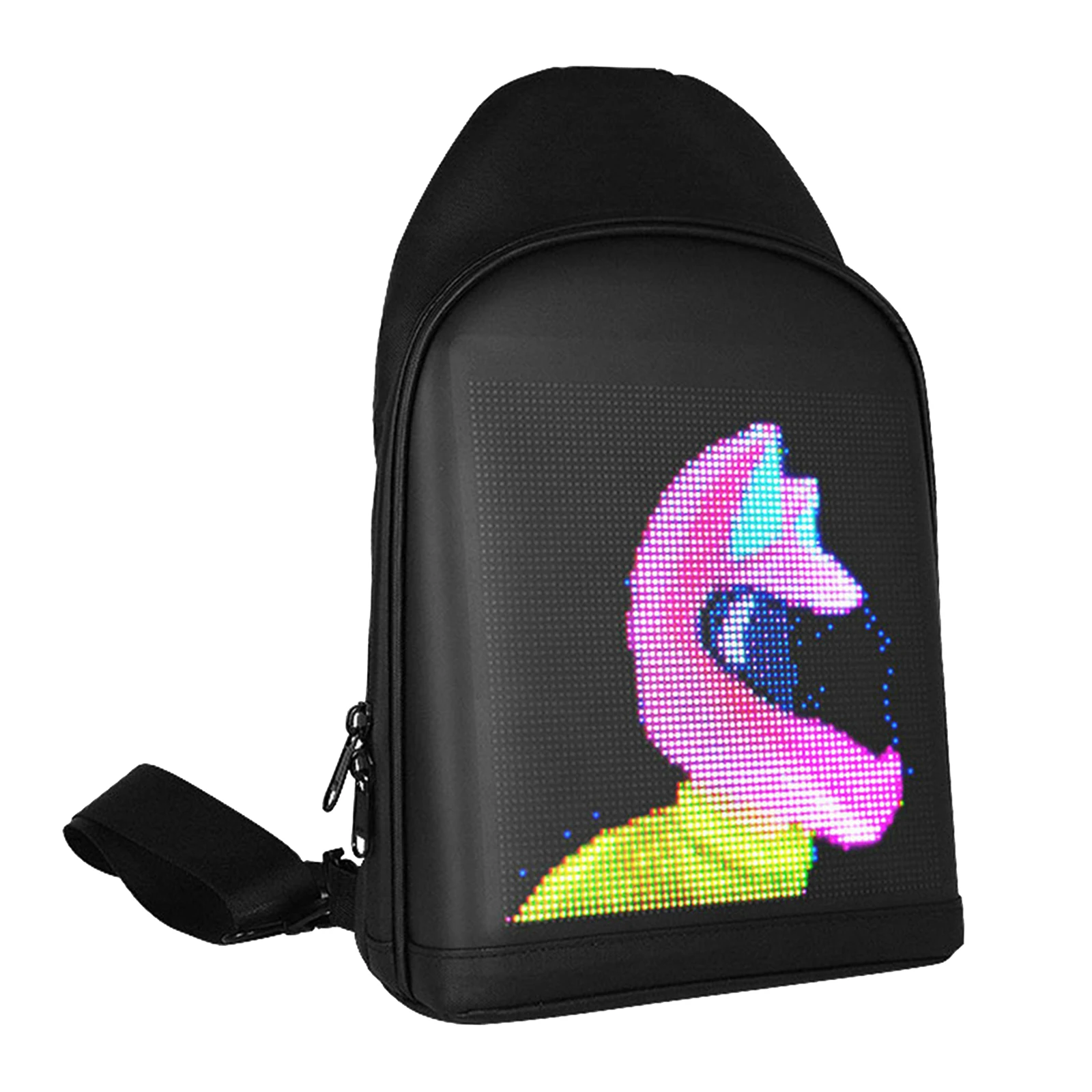 

Biosled Smart LED Backpack, Digital LED Screen Dynamic WIFI Light Crossbody Bags, Water Resistant