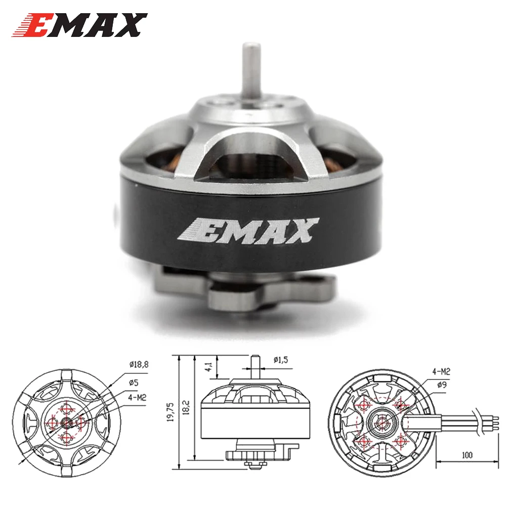 Emax Eco 1404 3700kv/6000kv 2 ~ 4S Cw Borstelloze Motor Voor Rc Fpv Racing Drone Quadcopter Vliegtuigen Aerobatic Accessoires