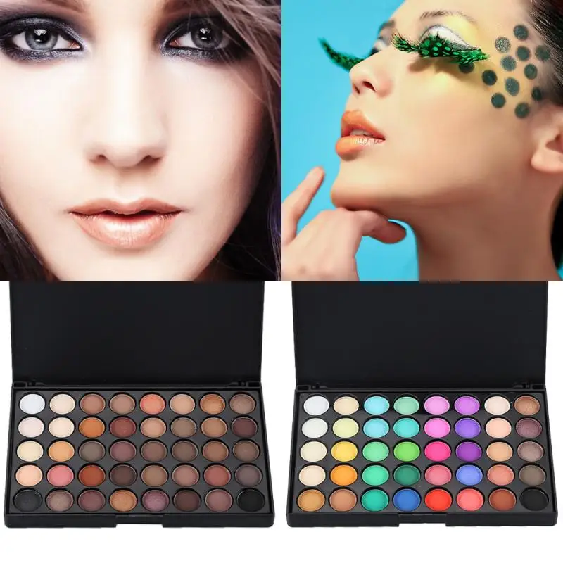 Makeup Eyeshadow Pallete Shiny Matte Glitter Pigment Colorful Waterproof Sweatproof Eye Shadow Pallete Metallic Makeup Palette