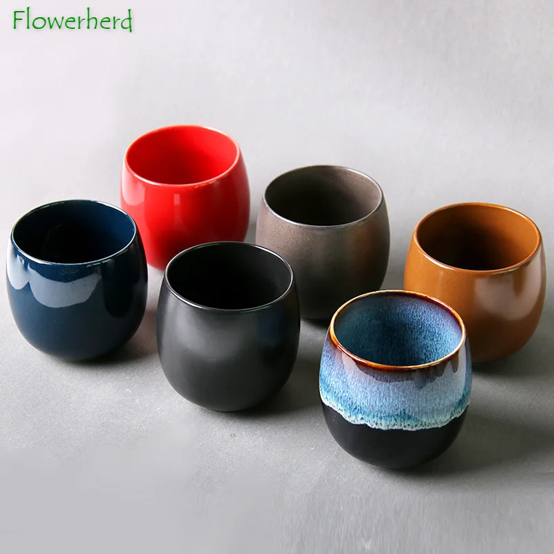 Large Ceramic Tea Cup Porcelain Teacup Kung Fu Tea Set Cup Teaware Personal Single Cup Household Water Cup Master Cup Tea Cup