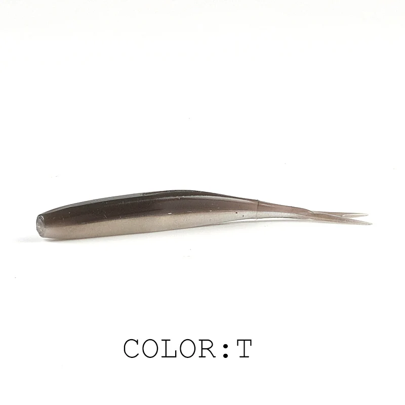 2019 NEU Supercontinent HP MiNNOW kleiner weicher Tintenfischschwanzfisch 75 mm Straßen-Weichköder 1,8 g 15 Stück