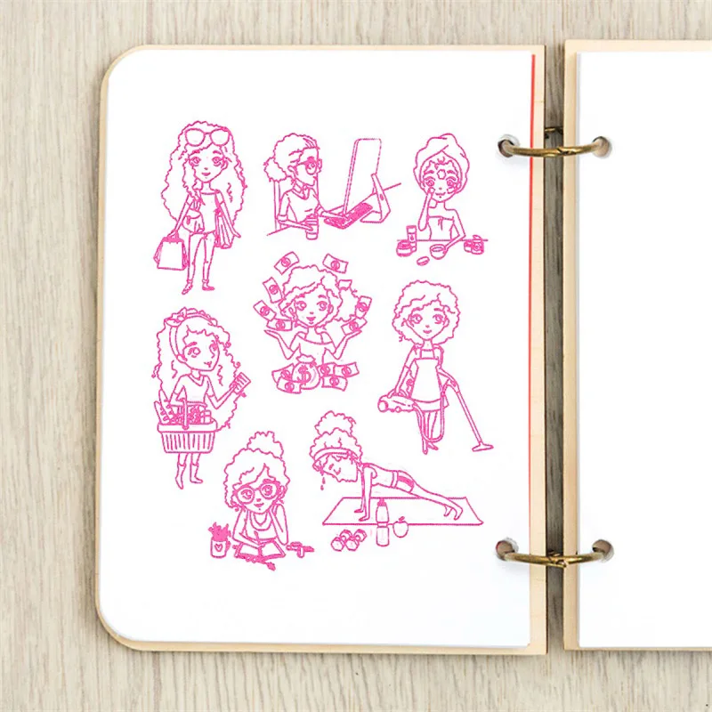 Girl's One Day Transparent Silicone Clear Stamp For Scrapbooking DIY Craft Decoration Soft Stamp Photo Album Hot 2020