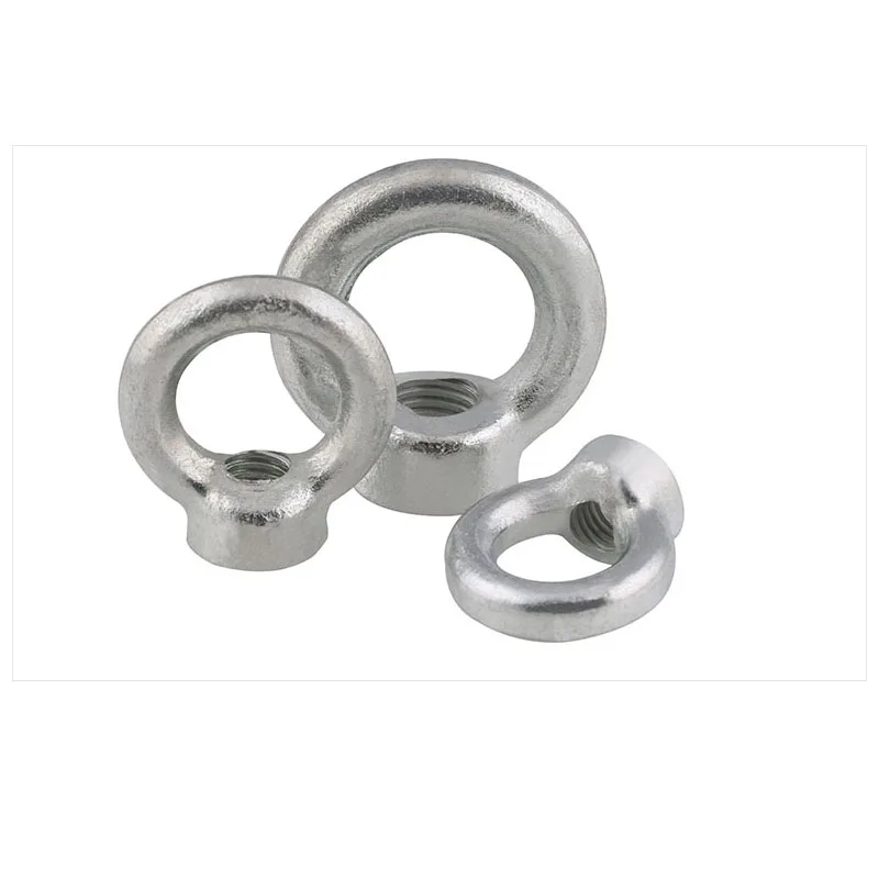 Lifting Eye Nut Ring Nut Thread Eye Nut  Marine Lifting Eyenut Ring Nuts Loop Hole For Cable Rope Lifting  Carbon Steel GB