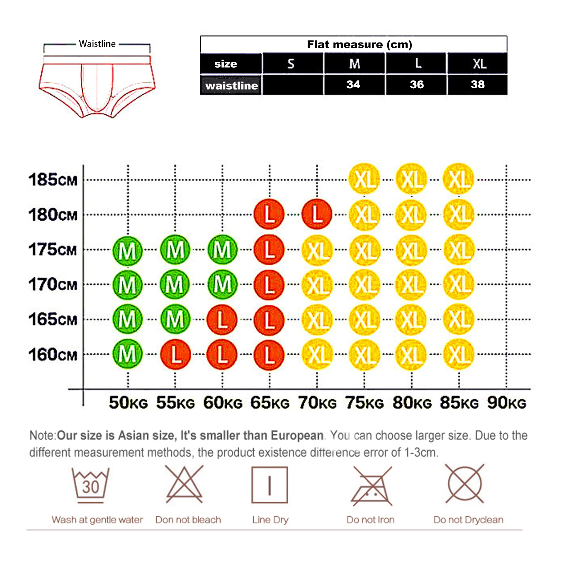 Roupa interior confortável de baixo crescimento dos homens, calças masculinas do biquíni, cuecas respiráveis, Dropshipping